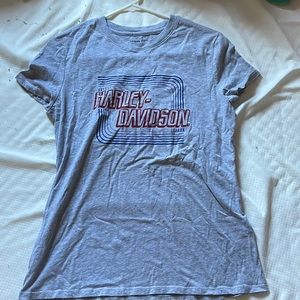 harley davidson gray tee